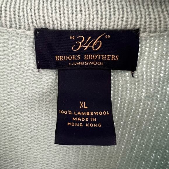 346 Brooks Brothers Lambs Wool Sweater Size XL - Picture 3 of 7